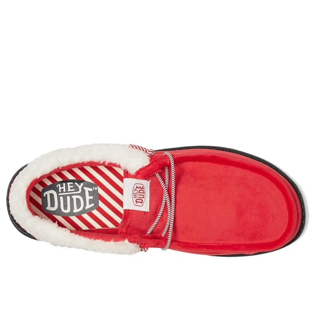 Hey Dude Wally Santa Claus 45313-610 Men's US 11 M Red Slip On Shoes ZOGG3681